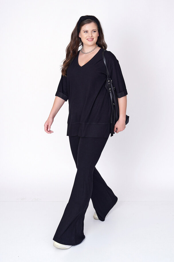 RIBBED T-SHIRT AND LEGGINGS CO-ORD SET