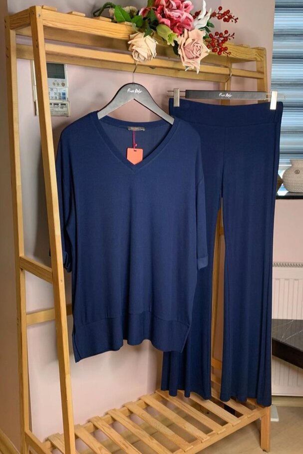 RIBBED T-SHIRT AND LEGGINGS CO-ORD SET