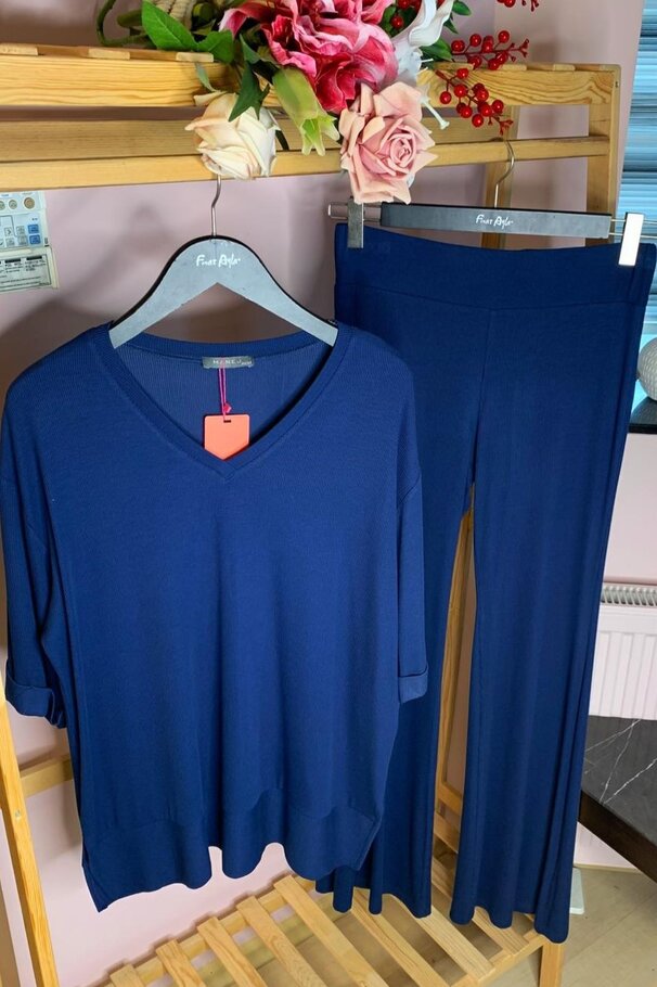 RIBBED T-SHIRT AND LEGGINGS CO-ORD SET