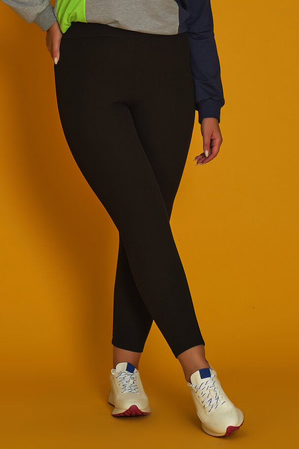 RIBBED LEGGINGS BRUSHED INSIDE