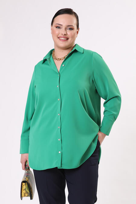 Büyük Moda - SATEN YÜZEYLİ GÖMLEK (1)