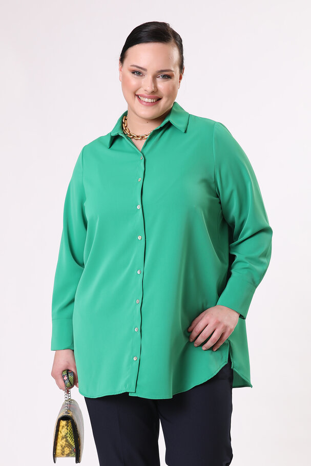 SATEN YÜZEYLİ GÖMLEK
