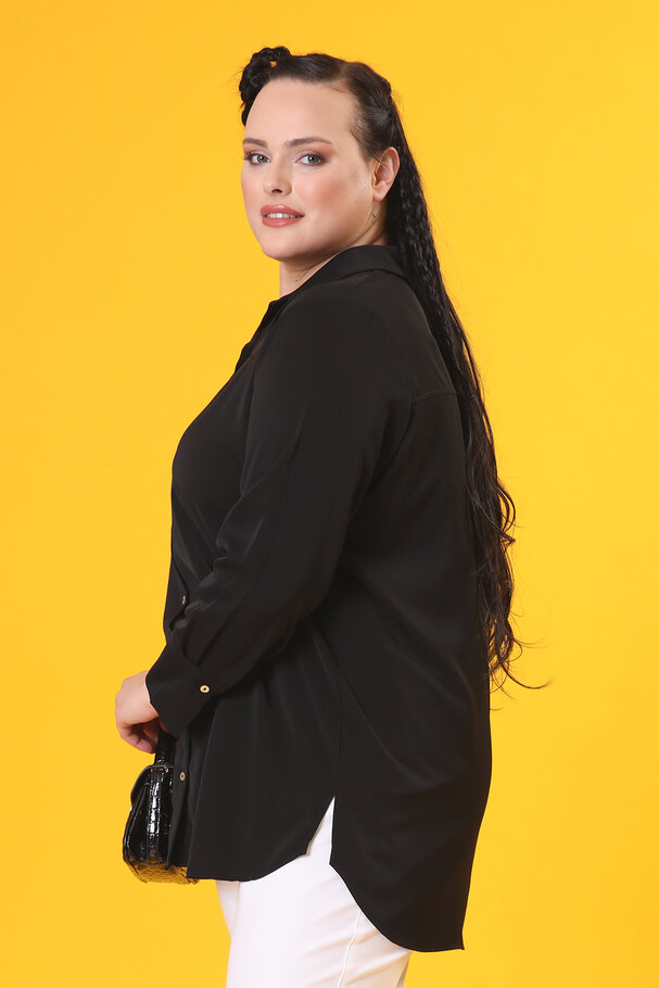 SATEN YÜZEYLİ GÖMLEK