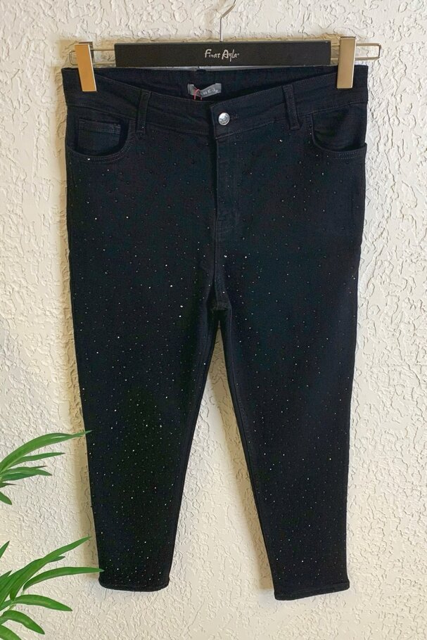 SERPME TAŞ BASKILI SKINNY JEAN