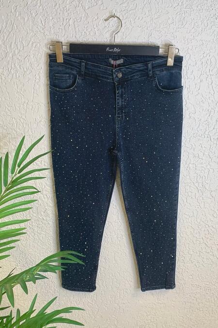 54658 - SERPME TAŞ BASKILI SKINNY JEAN 54658 - SERPME TAŞ BASKILI SKINNY JEAN