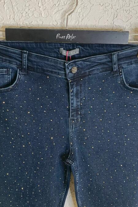 54658 - SERPME TAŞ BASKILI SKINNY JEAN (1)  - SERPME TAŞ BASKILI SKINNY JEAN (1)