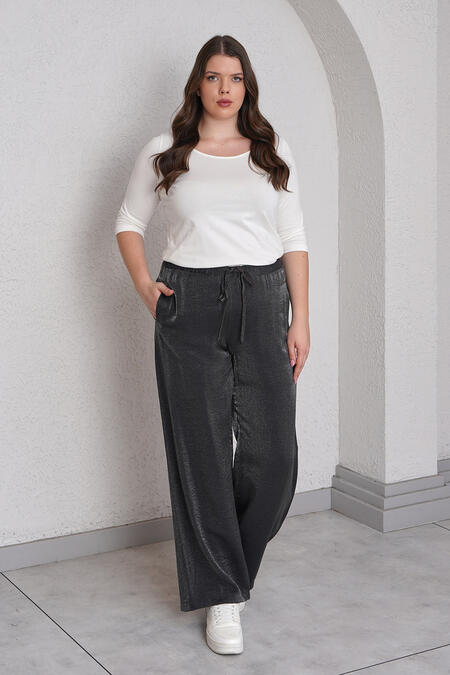 Büyük Moda - SİMLİ TENSEL PANTOLON Büyük Moda - SİMLİ TENSEL PANTOLON