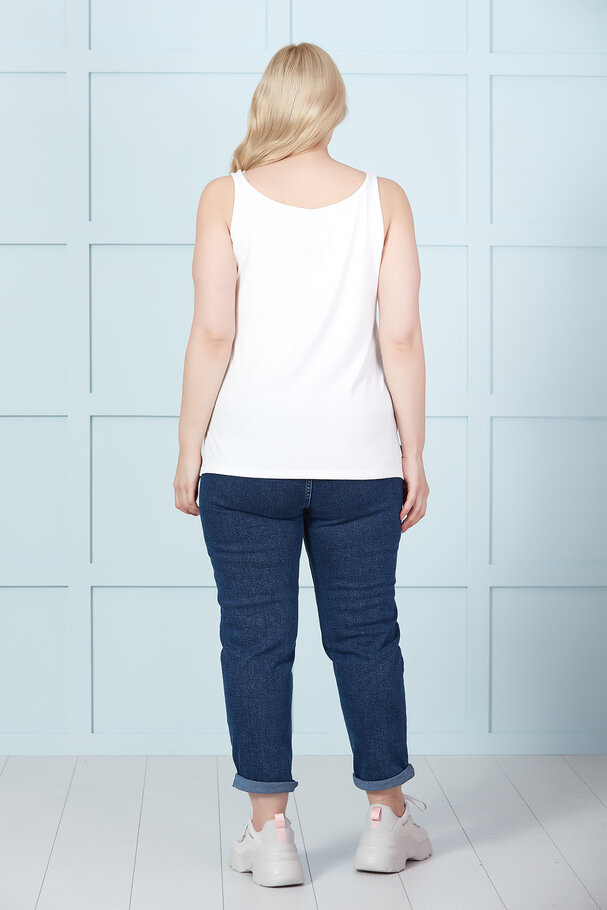 SLEEVELESS ROUND NECK TOP