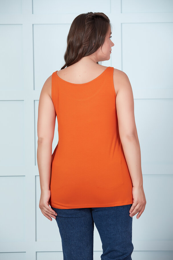SLEEVELESS ROUND NECK TOP