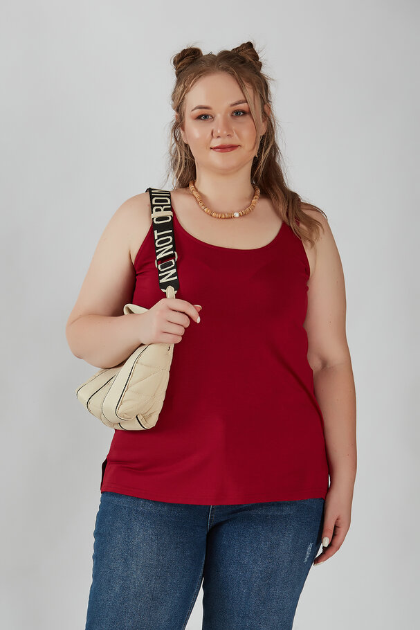 SLEEVELESS ROUND NECK TOP
