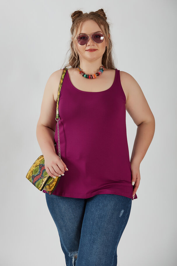 SLEEVELESS ROUND NECK TOP