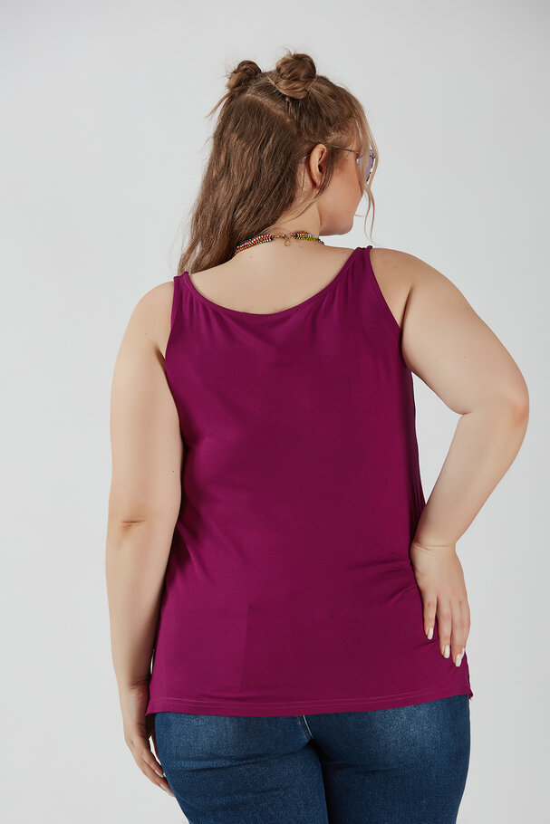 SLEEVELESS ROUND NECK TOP