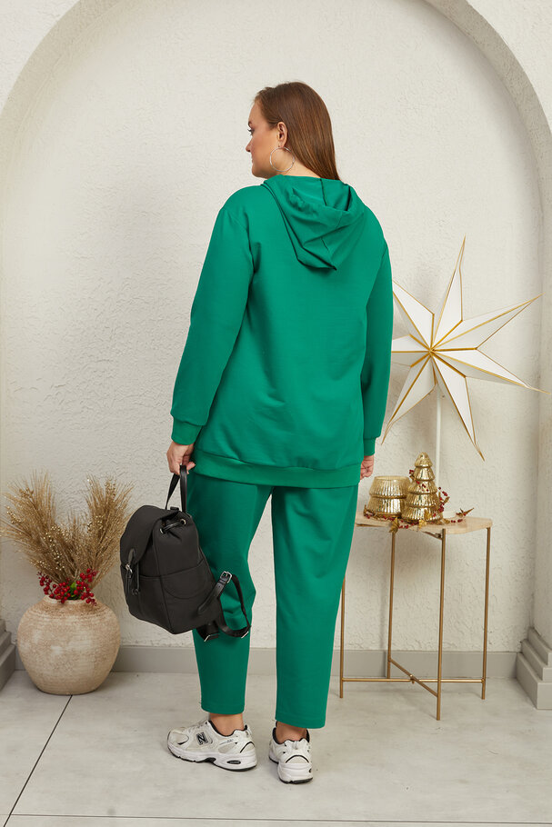 SLOGAN HOODIE AND TROUSERS SET