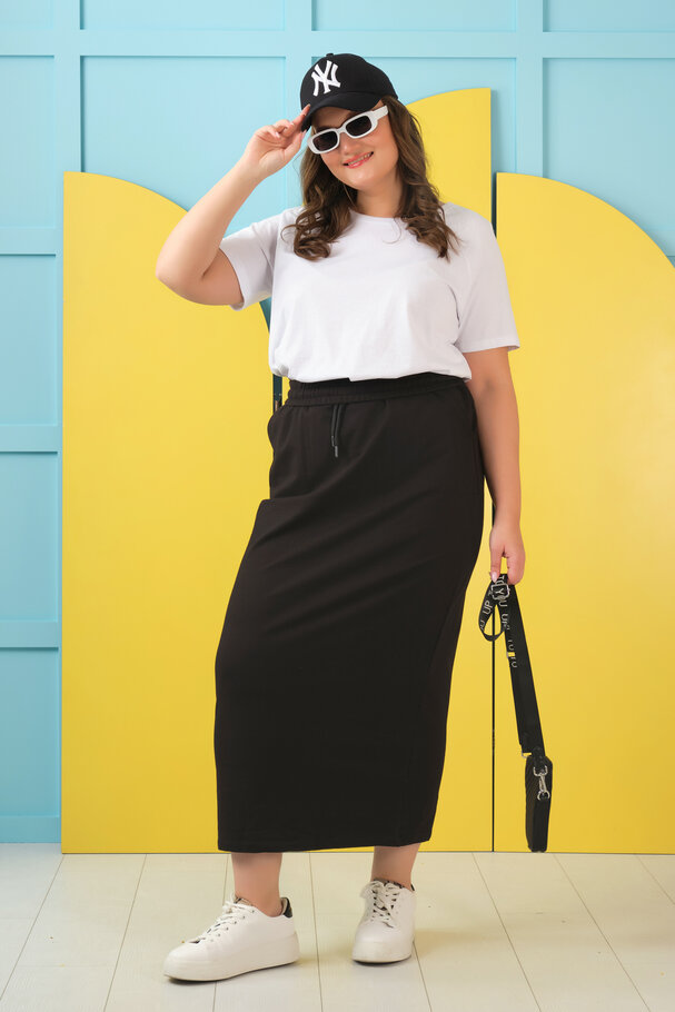 STRAIGHT CASUAL SKIRT