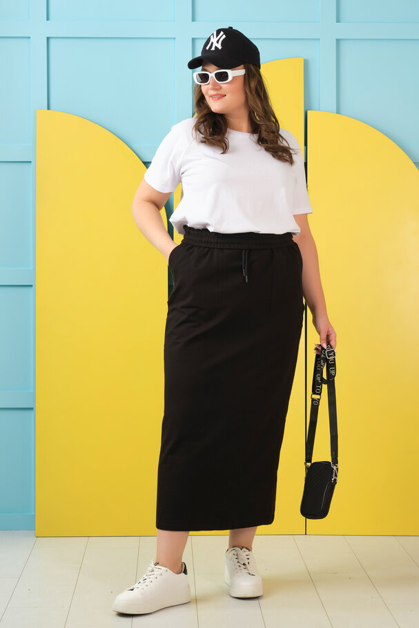 STRAIGHT CASUAL SKIRT