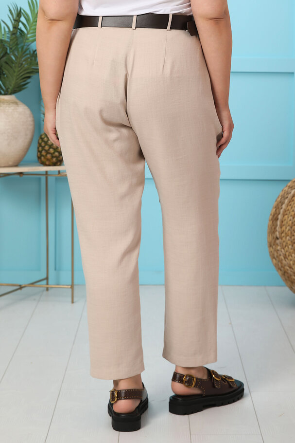 STRAIGHT-LEG MASCULINE TEXTURED TROUSERS