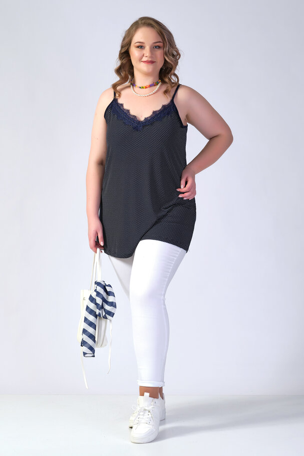 STRAPPY POLKA DOT TOP