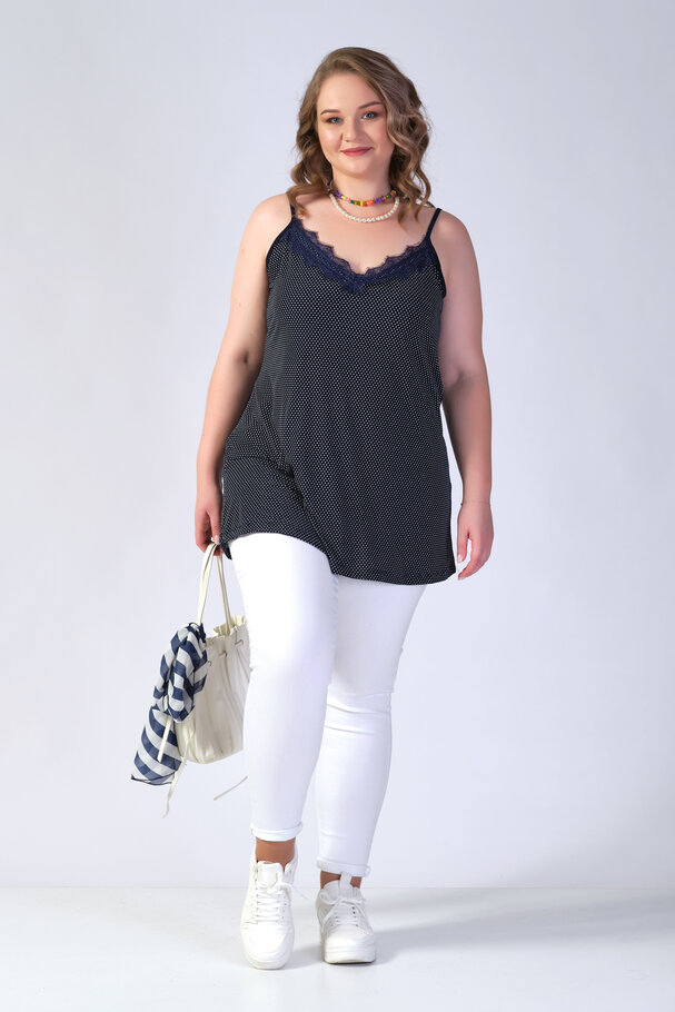 STRAPPY POLKA DOT TOP