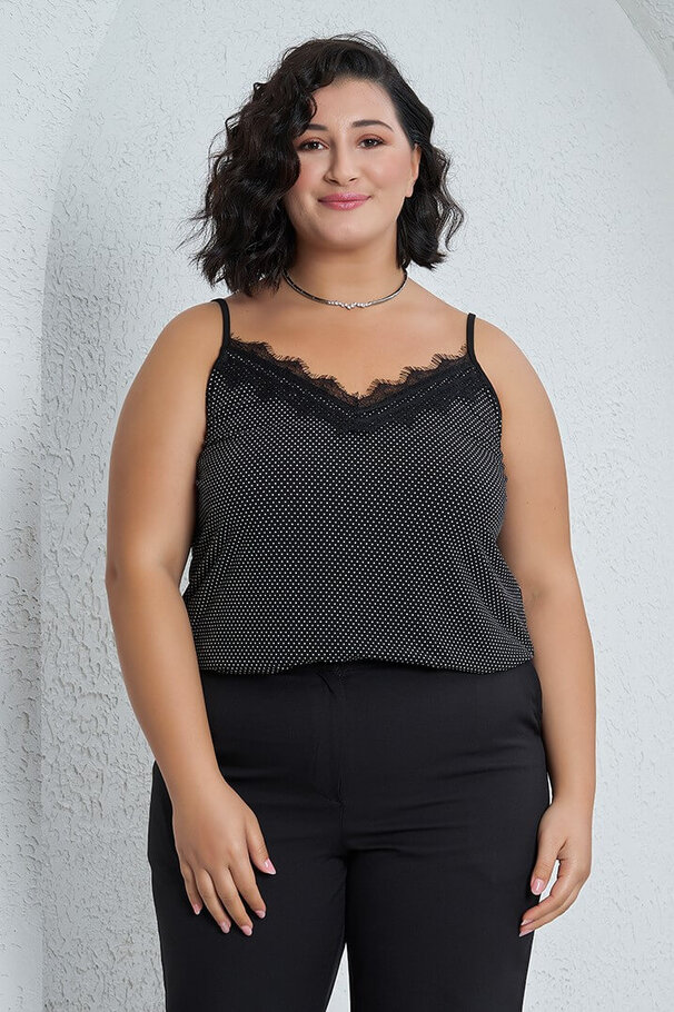 STRAPPY POLKA DOT TOP