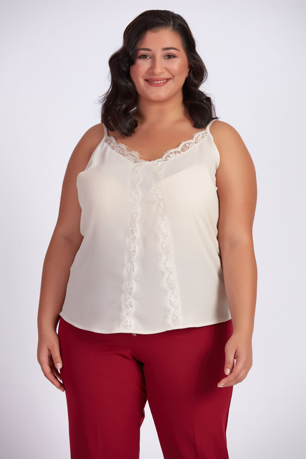 STRAPPY TOP WITH LACE