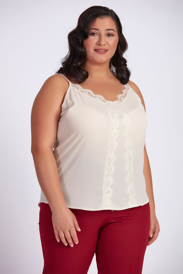 STRAPPY TOP WITH LACE