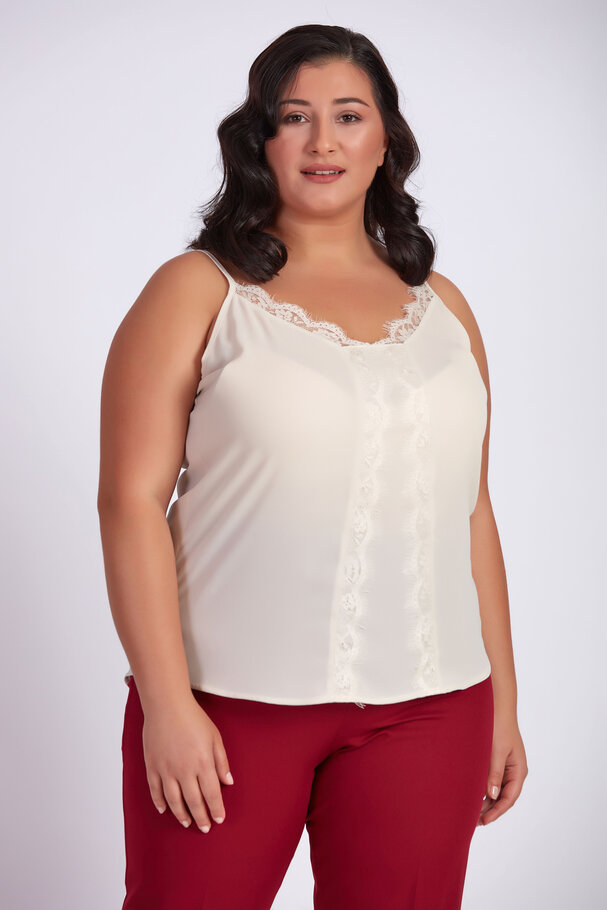 STRAPPY TOP WITH LACE