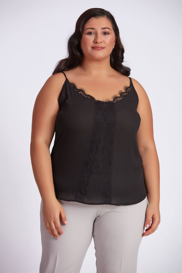 STRAPPY TOP WITH LACE