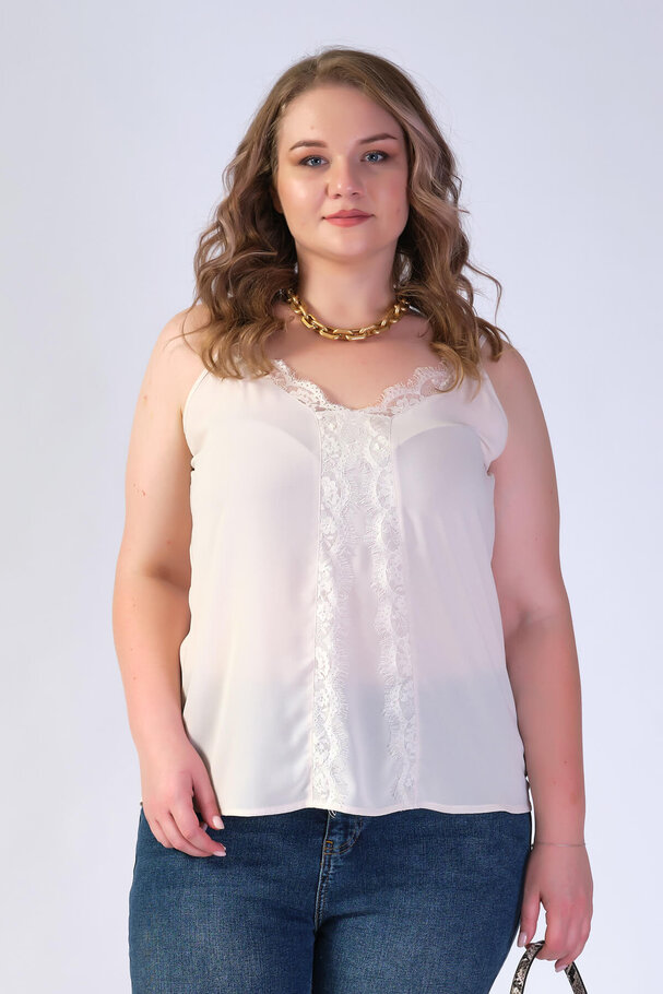 STRAPPY TOP WITH LACE