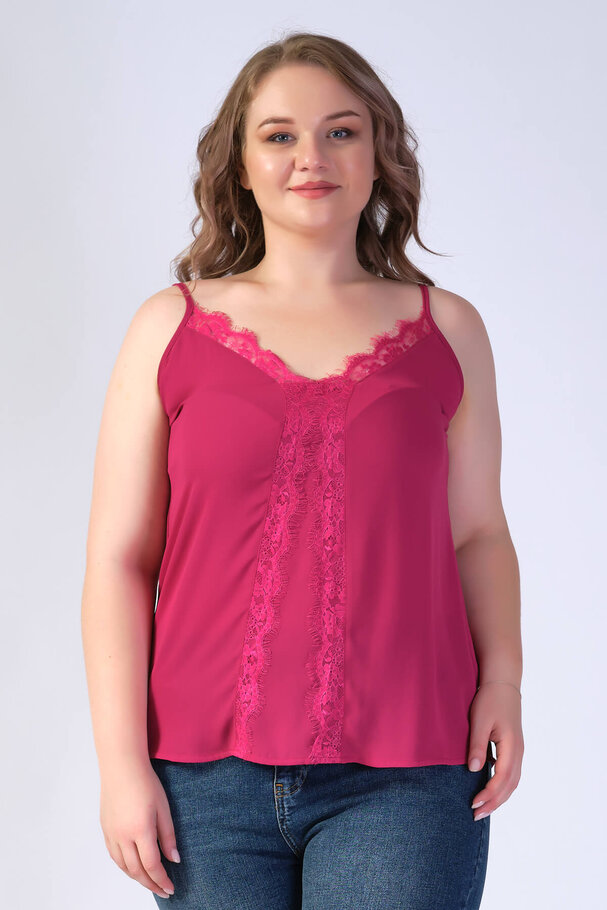 STRAPPY TOP WITH LACE