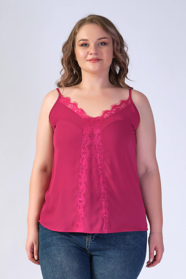 STRAPPY TOP WITH LACE