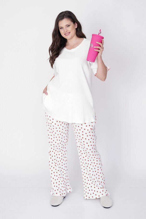 STRAWBERRY PRINT PYJAMA SET