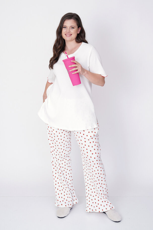 STRAWBERRY PRINT PYJAMA SET