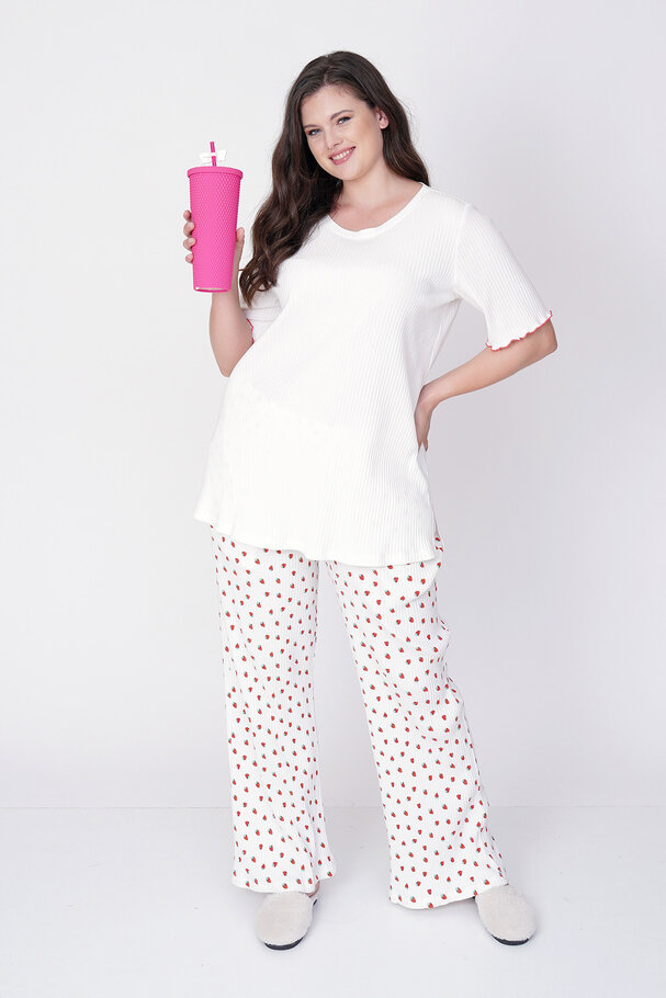 STRAWBERRY PRINT PYJAMA SET