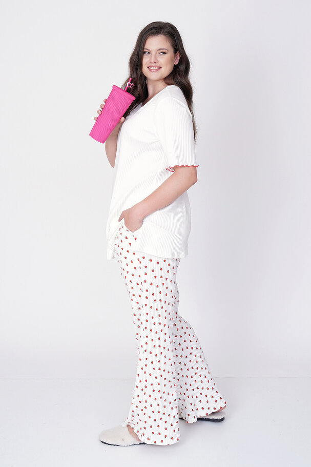 STRAWBERRY PRINT PYJAMA SET