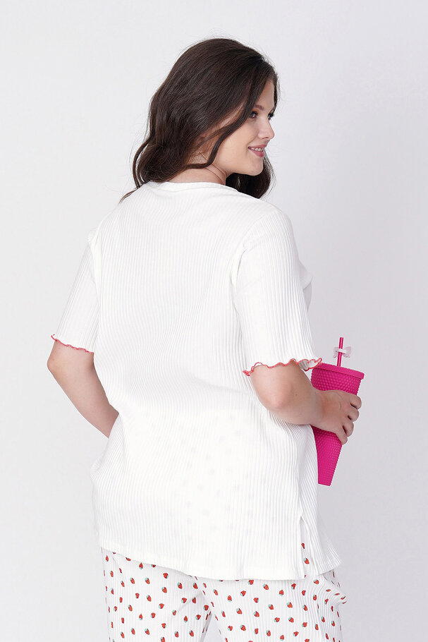 STRAWBERRY PRINT PYJAMA SET