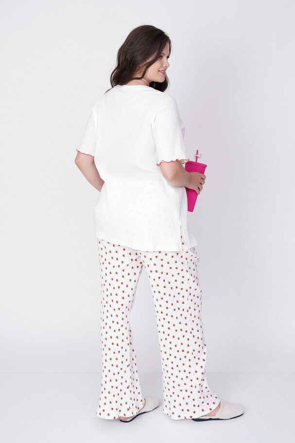 STRAWBERRY PRINT PYJAMA SET
