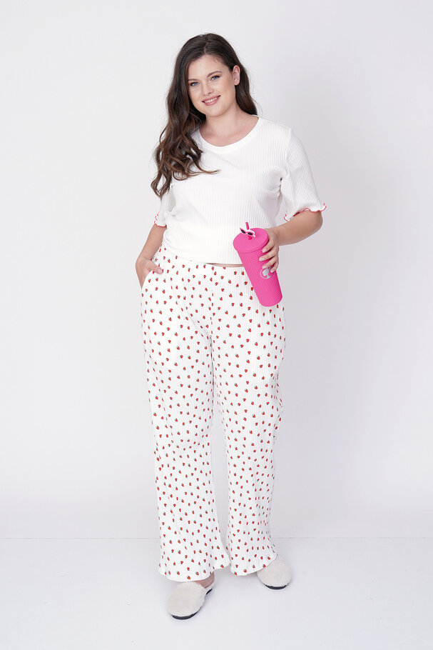 STRAWBERRY PRINT PYJAMA SET