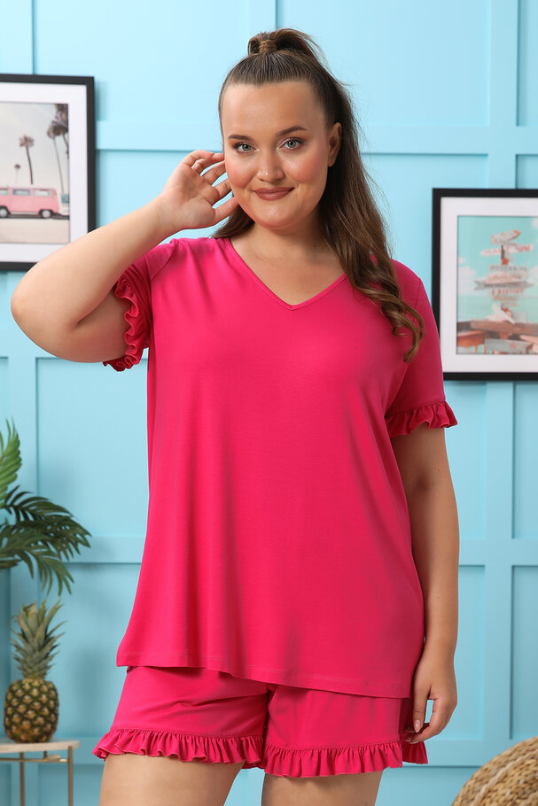 STRETCH FRILLED SET