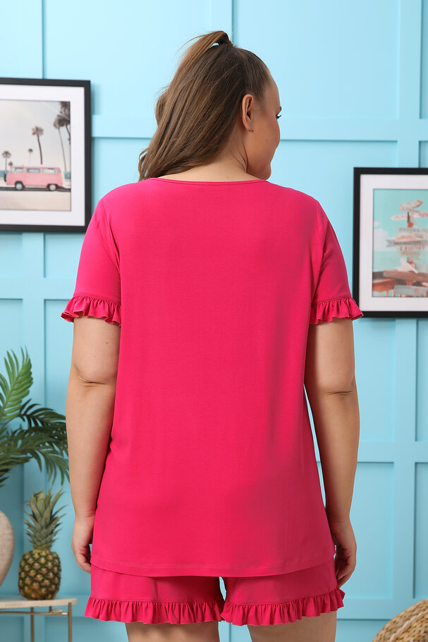 STRETCH FRILLED SET