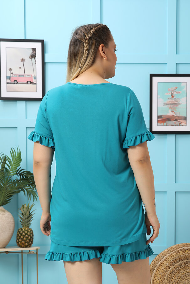 STRETCH FRILLED SET