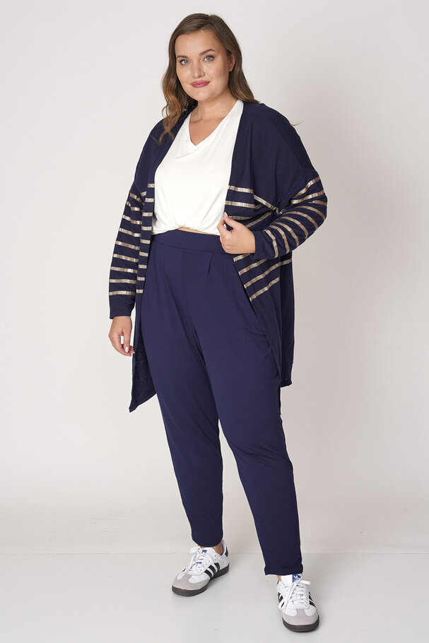STRIPED KNIT CARDIGAN