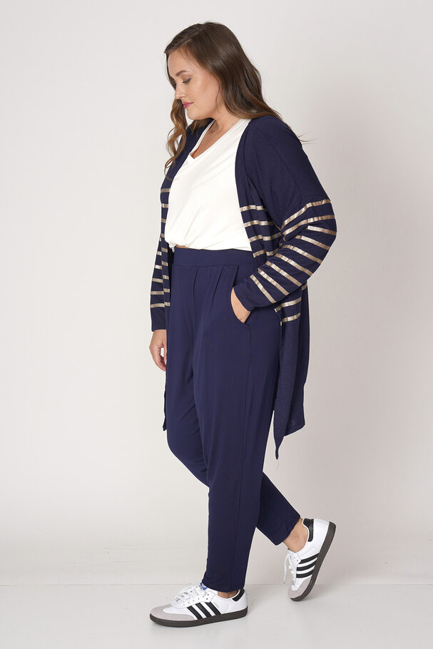 STRIPED KNIT CARDIGAN