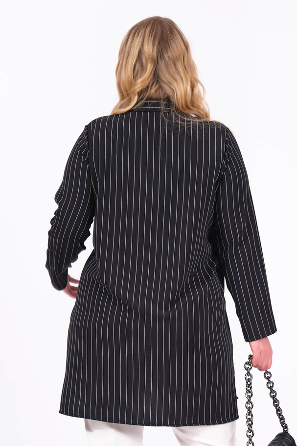 STRIPED SNAP BUTTON SHIRT
