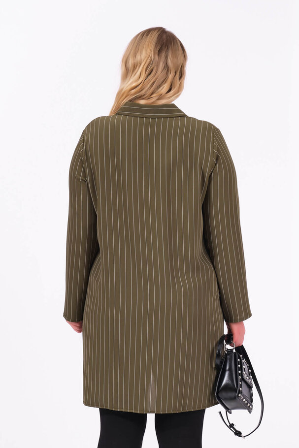 STRIPED SNAP BUTTON SHIRT