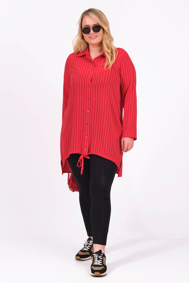 STRIPED SNAP BUTTON SHIRT
