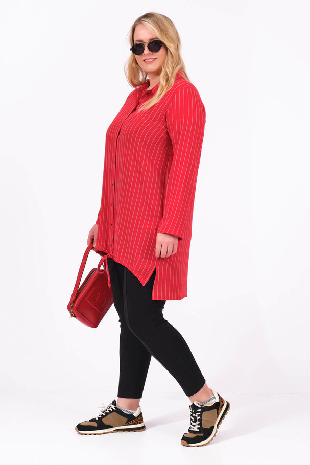 STRIPED SNAP BUTTON SHIRT