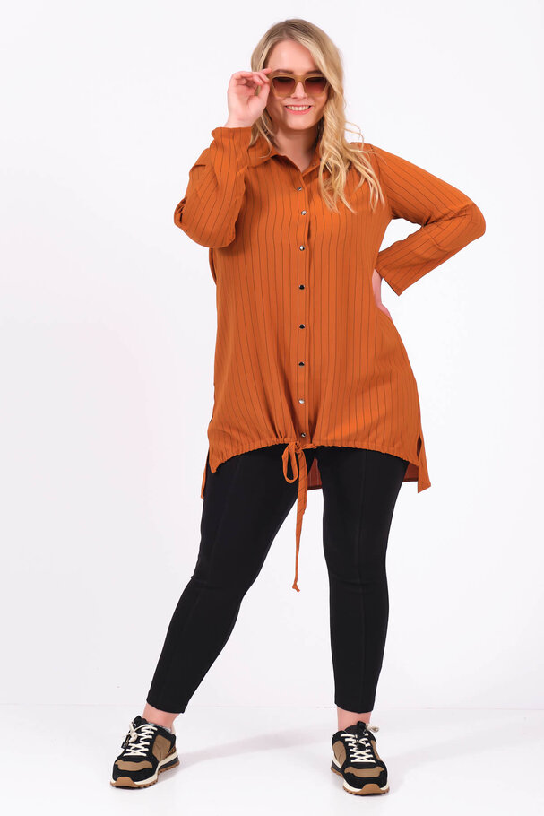 STRIPED SNAP BUTTON SHIRT