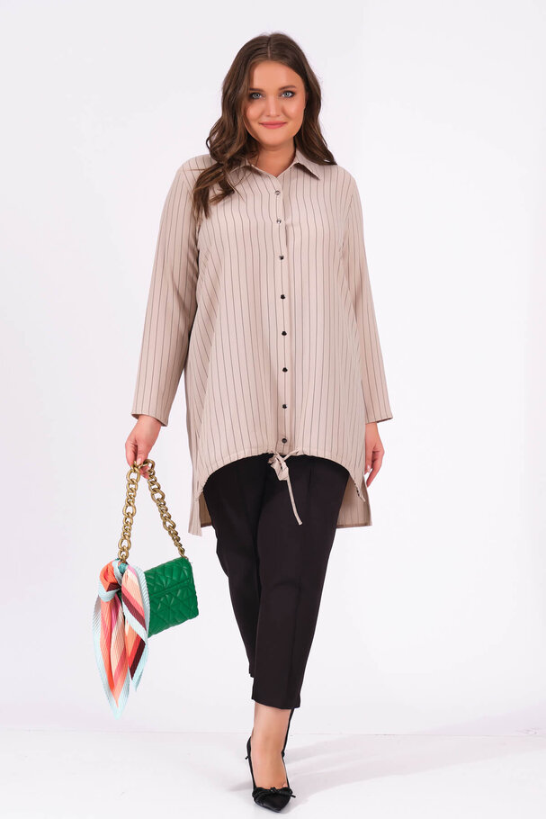 STRIPED SNAP BUTTON SHIRT