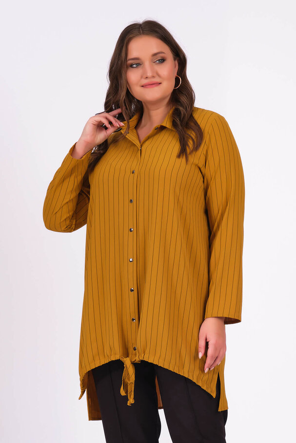 STRIPED SNAP BUTTON SHIRT
