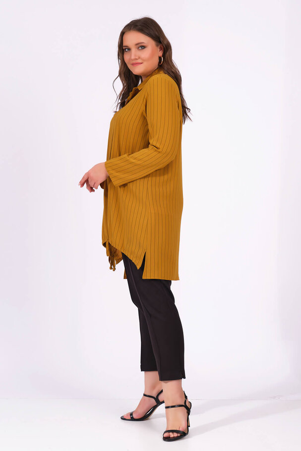 STRIPED SNAP BUTTON SHIRT